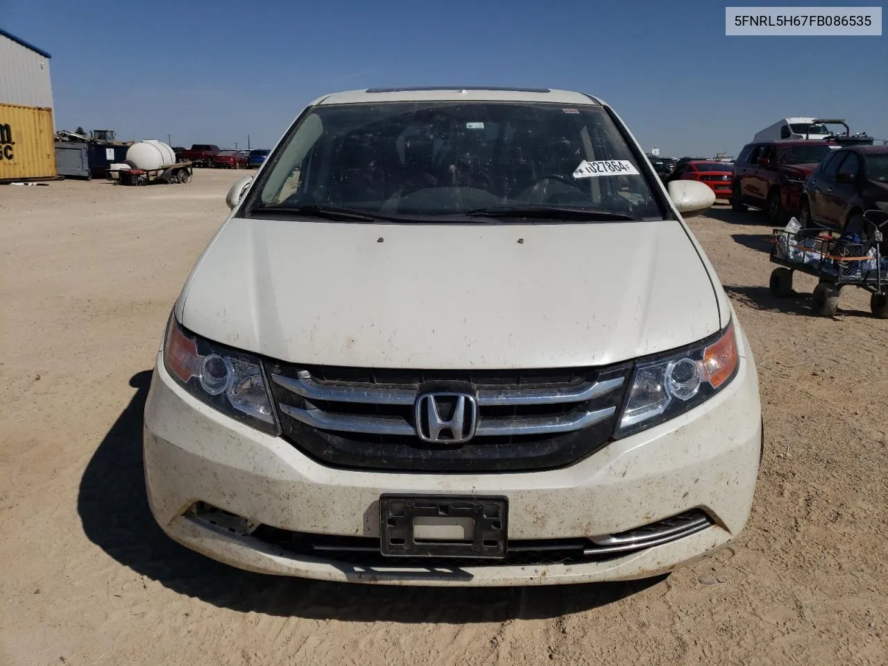 5FNRL5H67FB086535 2015 Honda Odyssey Exl