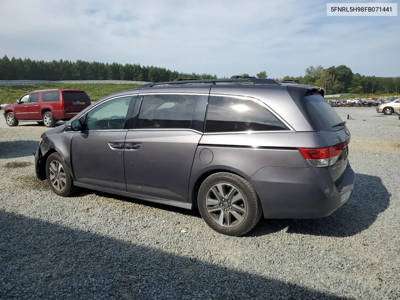 2015 Honda Odyssey Touring VIN: 5FNRL5H98FB071441 Lot: 71051534