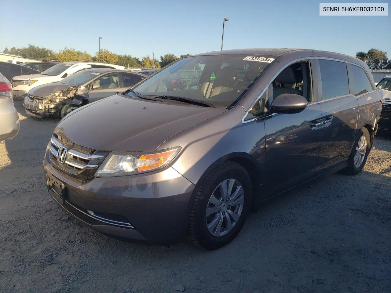 5FNRL5H6XFB032100 2015 Honda Odyssey Exl