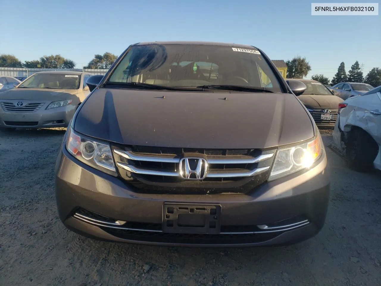 2015 Honda Odyssey Exl VIN: 5FNRL5H6XFB032100 Lot: 71297554