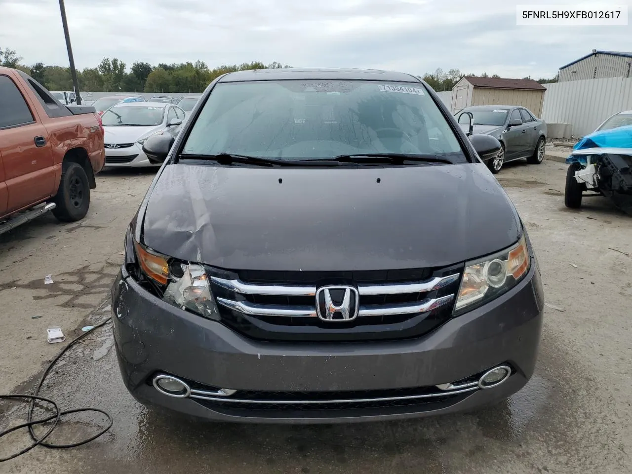 2015 Honda Odyssey Touring VIN: 5FNRL5H9XFB012617 Lot: 71354104