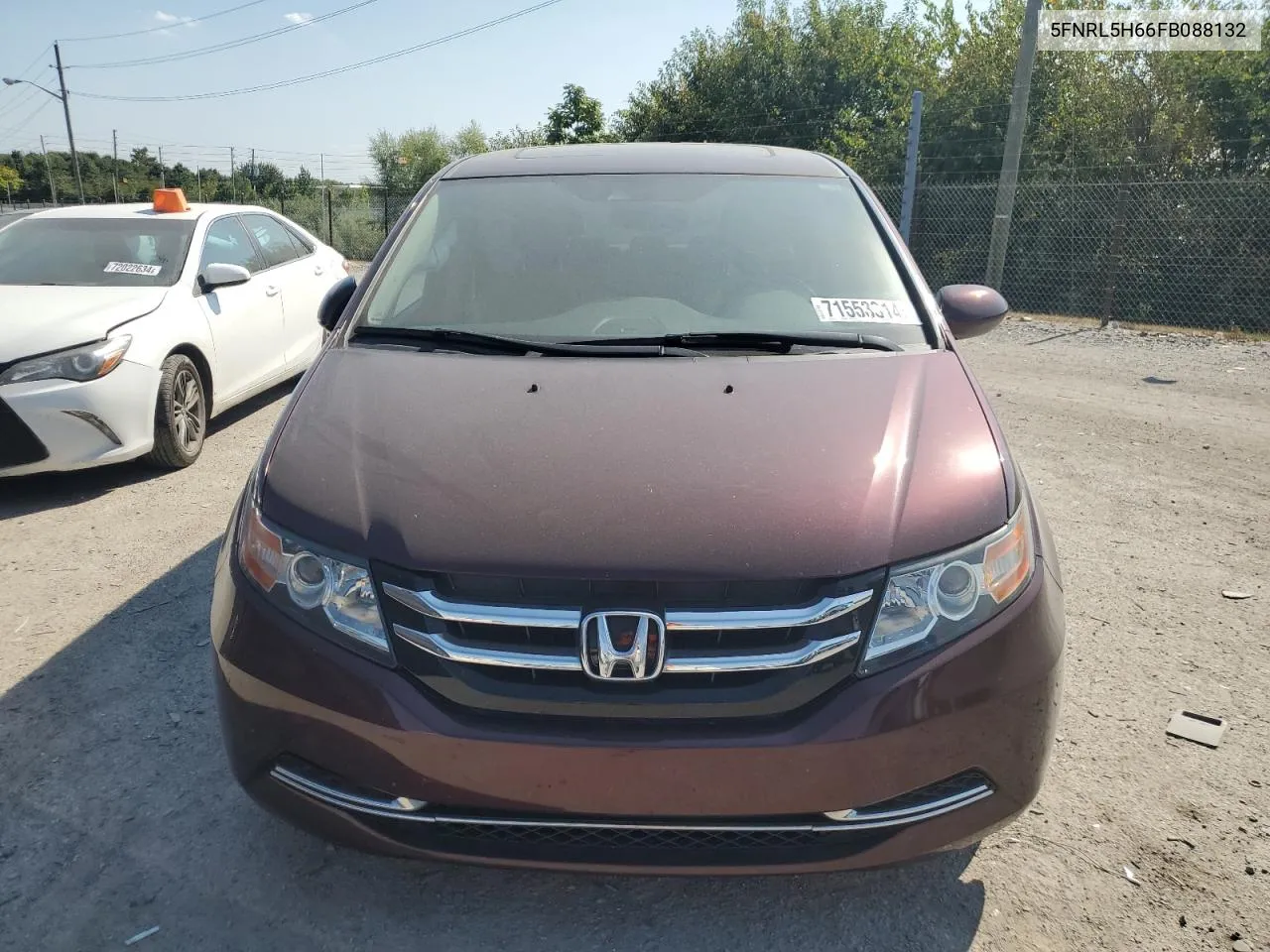 5FNRL5H66FB088132 2015 Honda Odyssey Exl