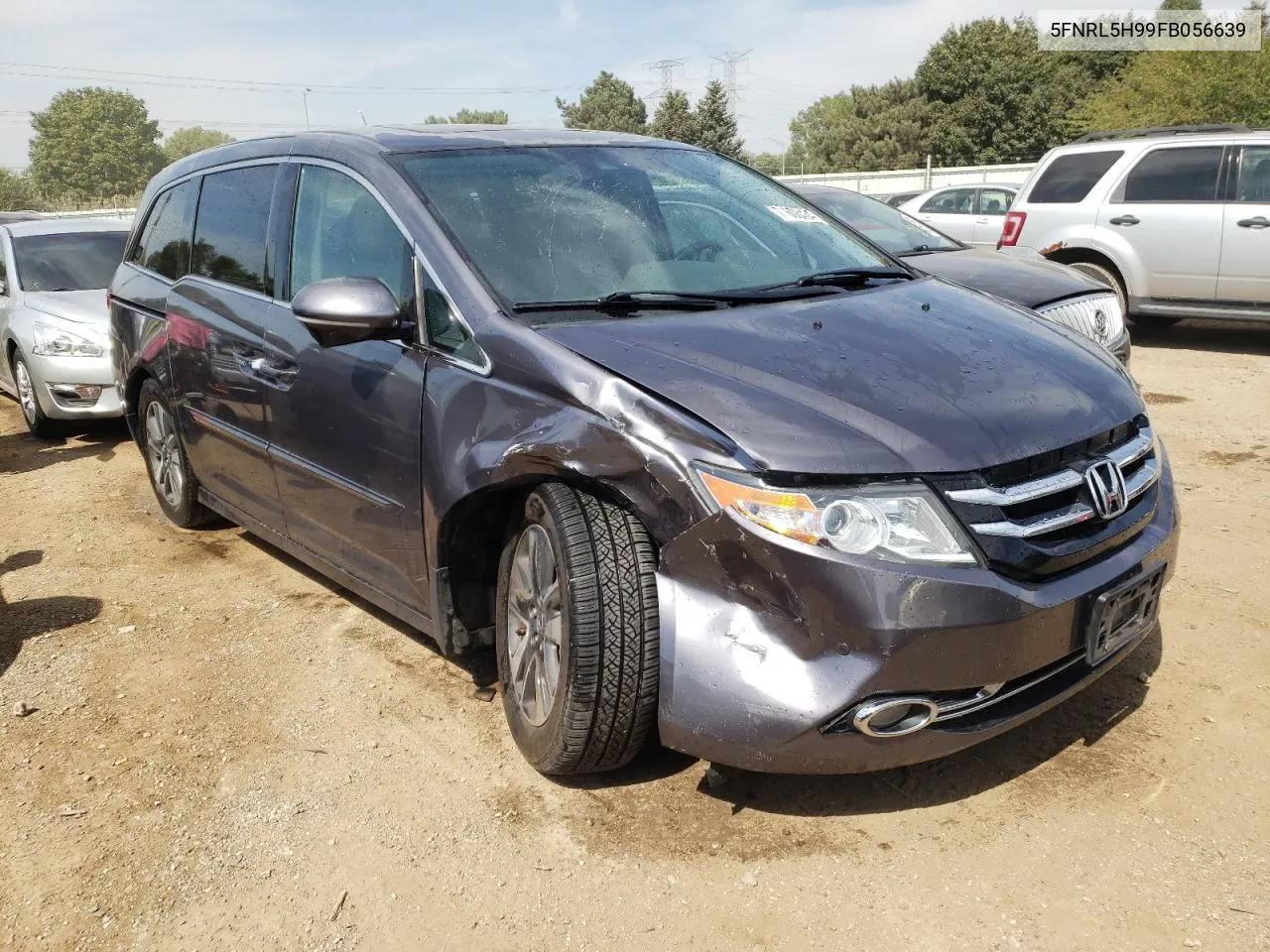 2015 Honda Odyssey Touring VIN: 5FNRL5H99FB056639 Lot: 71608434