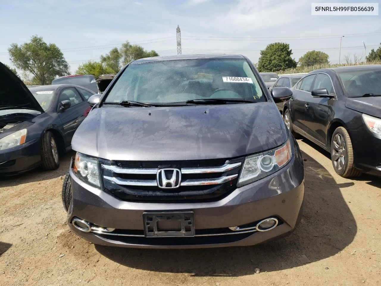 2015 Honda Odyssey Touring VIN: 5FNRL5H99FB056639 Lot: 71608434