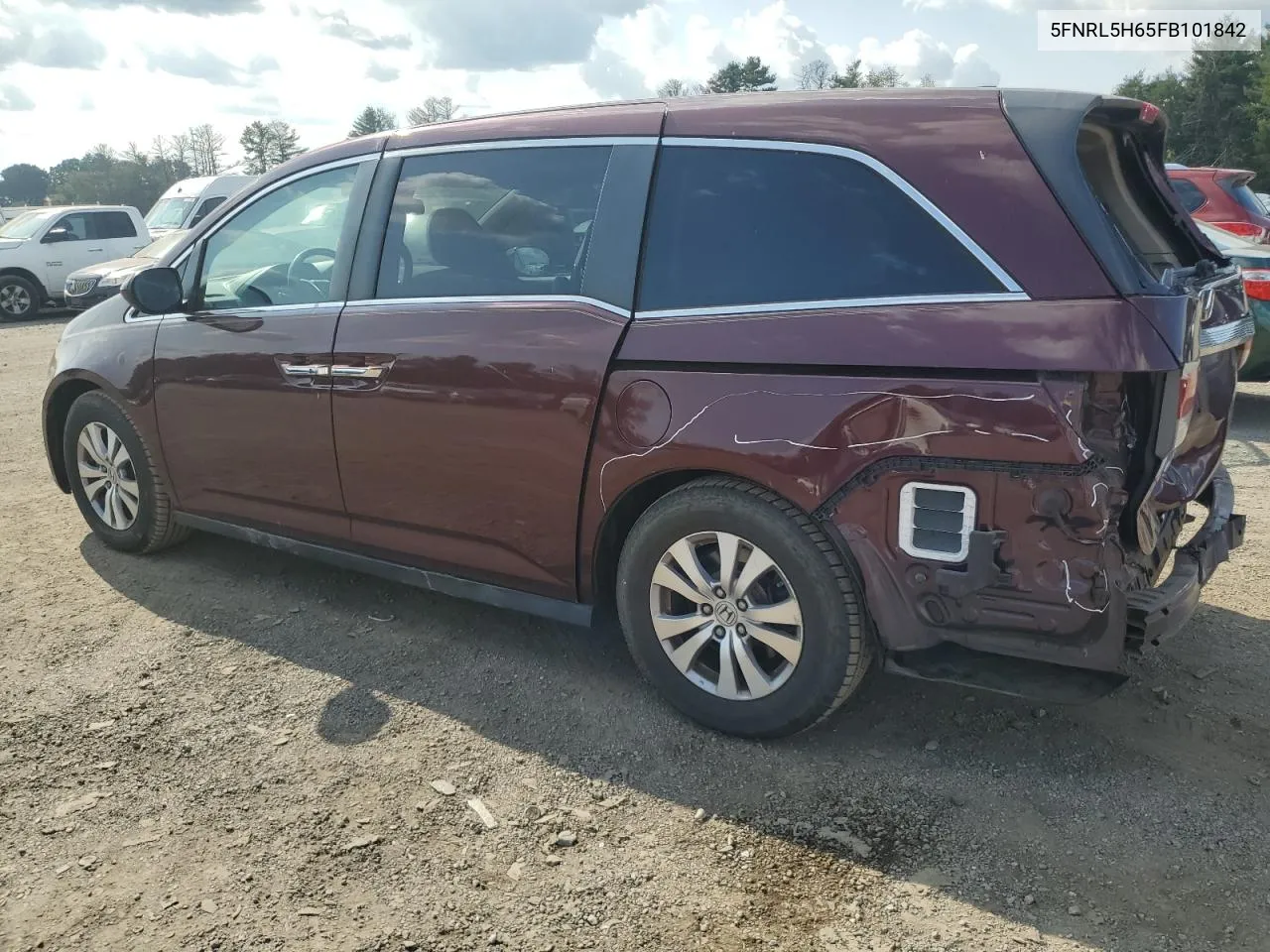 2015 Honda Odyssey Exl VIN: 5FNRL5H65FB101842 Lot: 71912234