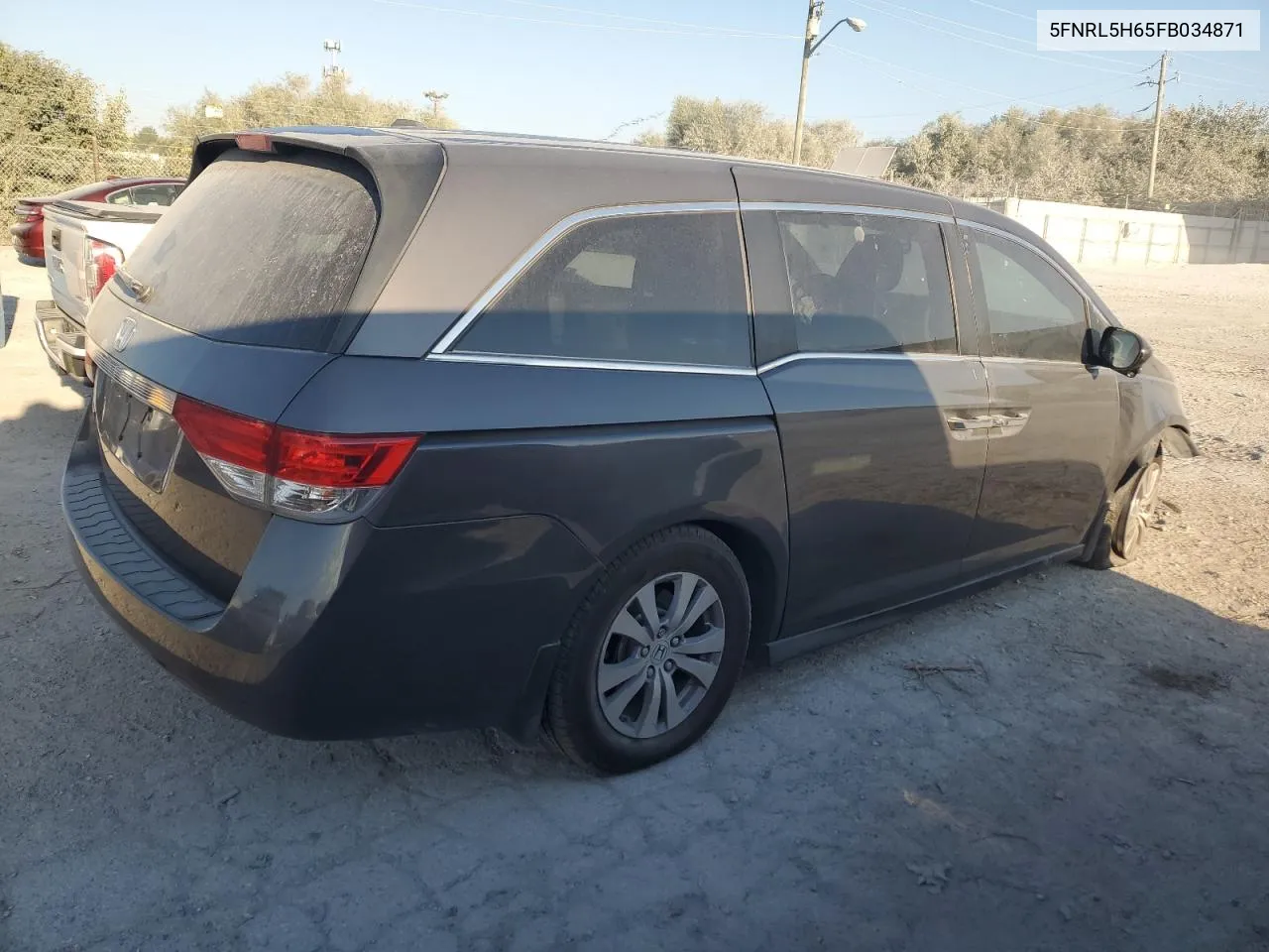 5FNRL5H65FB034871 2015 Honda Odyssey Exl