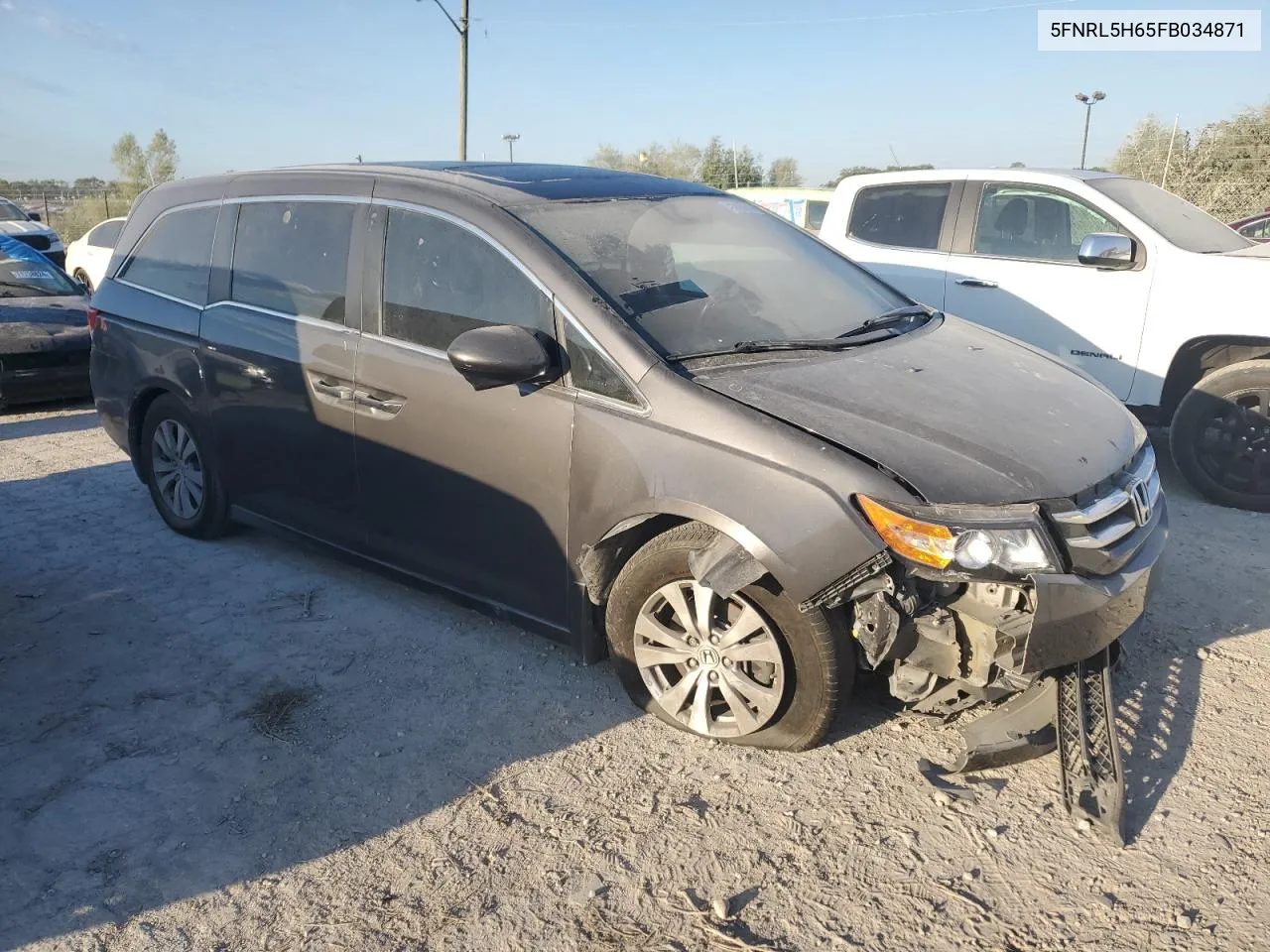 2015 Honda Odyssey Exl VIN: 5FNRL5H65FB034871 Lot: 71988744