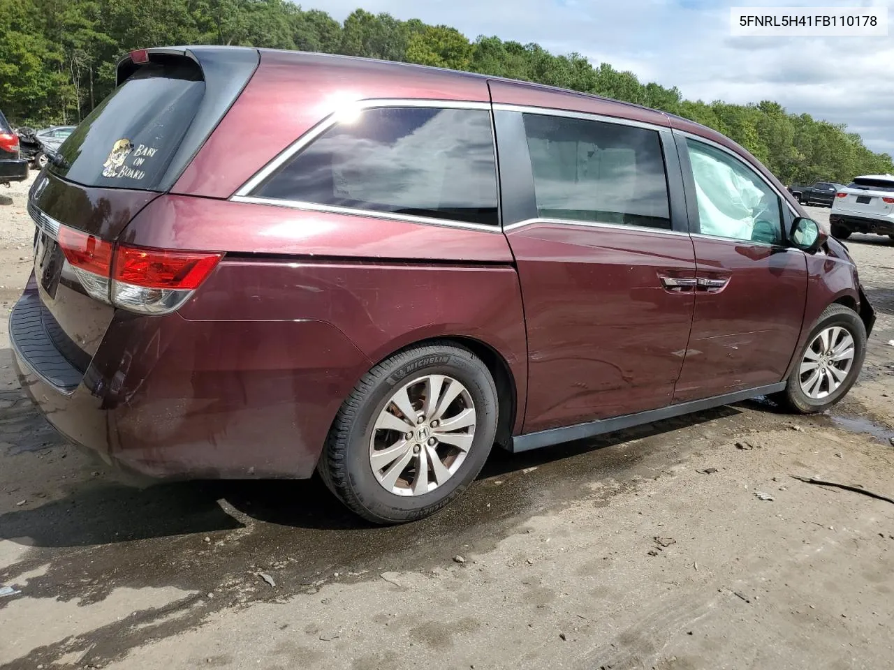 5FNRL5H41FB110178 2015 Honda Odyssey Ex