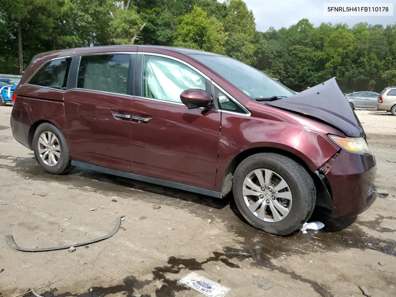 5FNRL5H41FB110178 2015 Honda Odyssey Ex