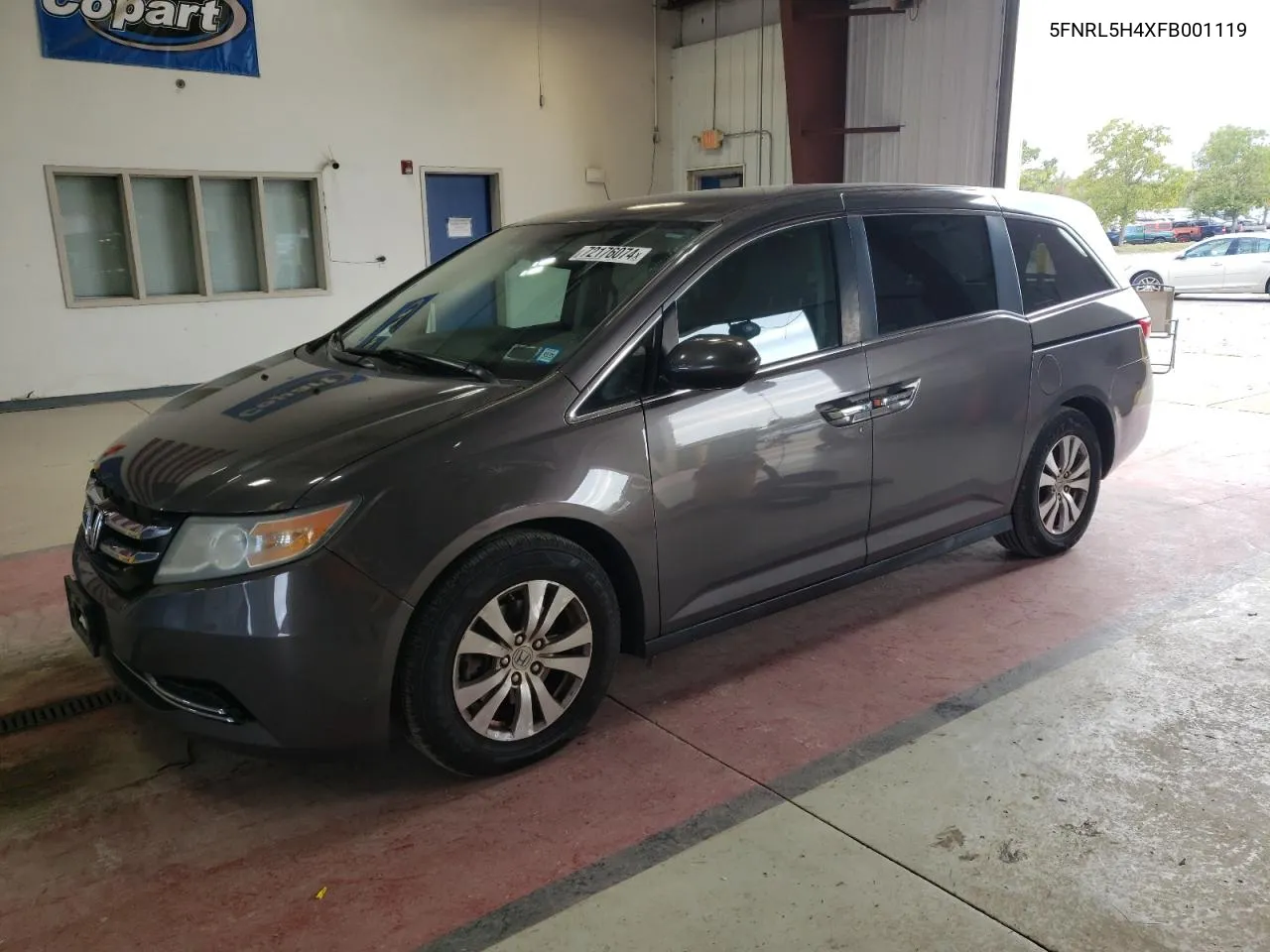 5FNRL5H4XFB001119 2015 Honda Odyssey Ex