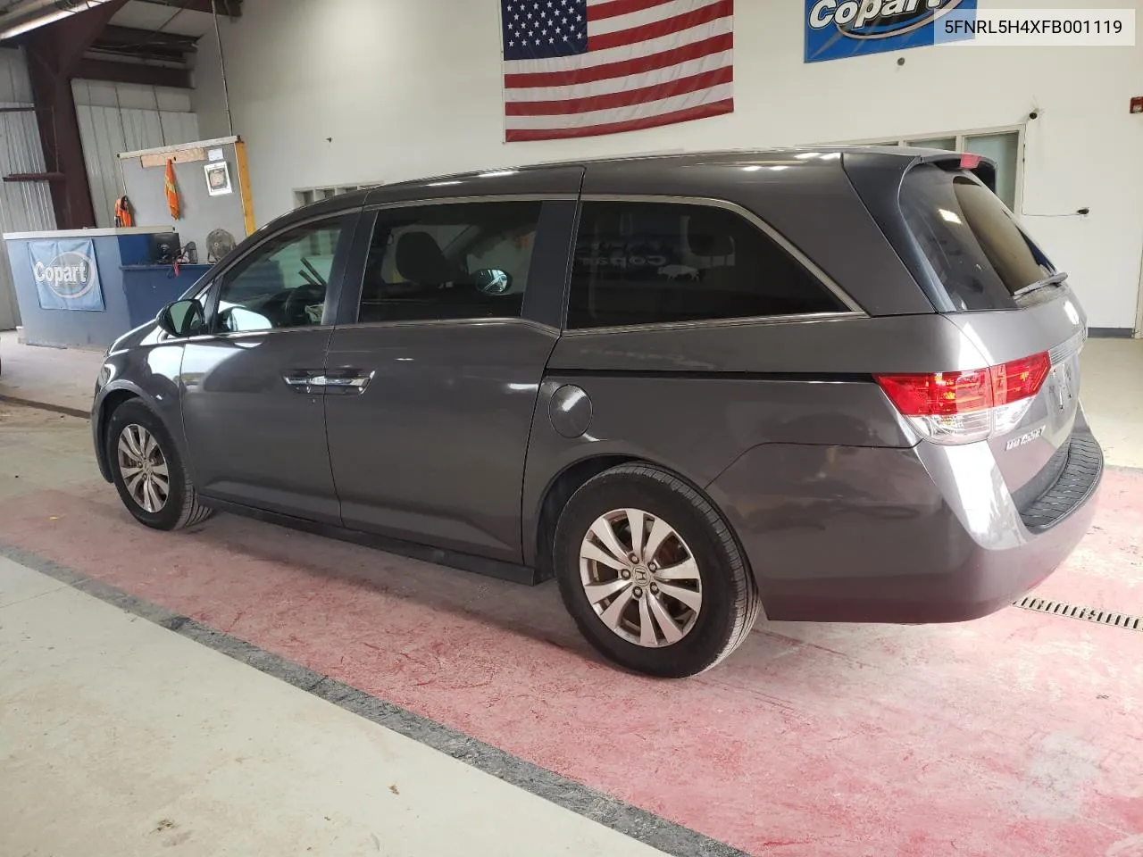 5FNRL5H4XFB001119 2015 Honda Odyssey Ex