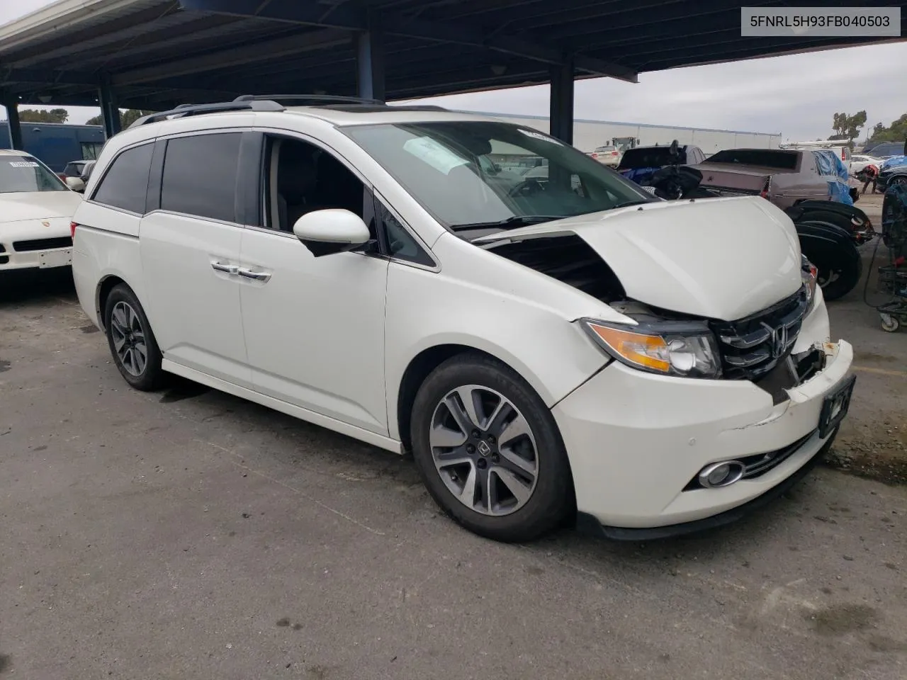 2015 Honda Odyssey Touring VIN: 5FNRL5H93FB040503 Lot: 72364374