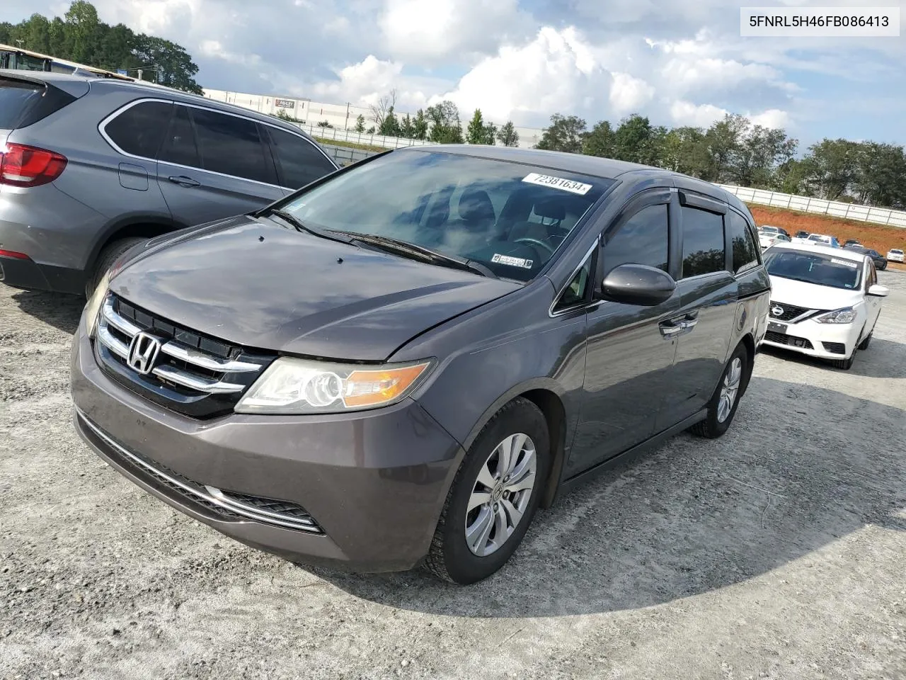 5FNRL5H46FB086413 2015 Honda Odyssey Ex