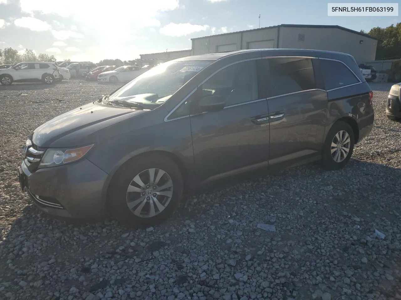 2015 Honda Odyssey Exl VIN: 5FNRL5H61FB063199 Lot: 72561924