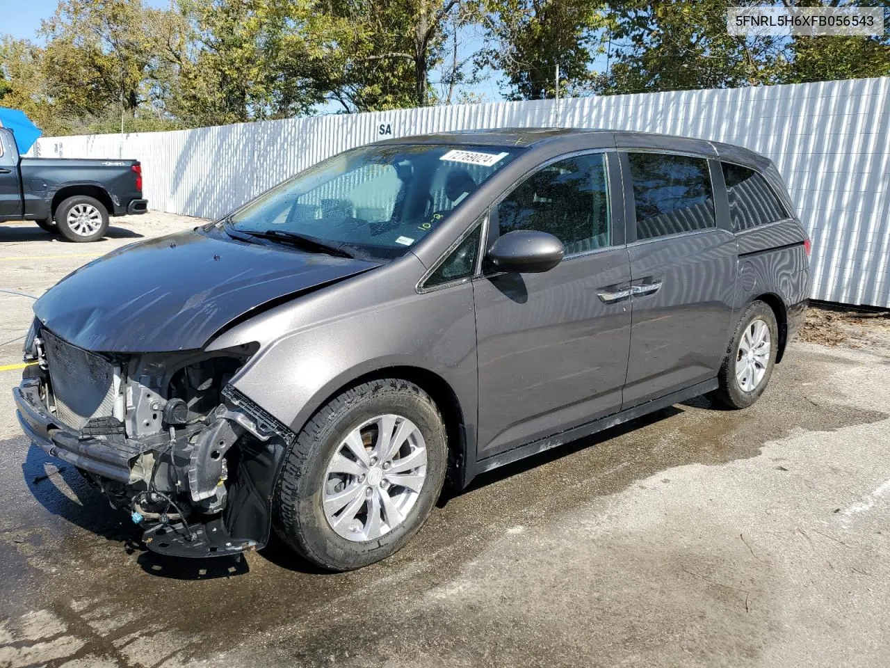 5FNRL5H6XFB056543 2015 Honda Odyssey Exl