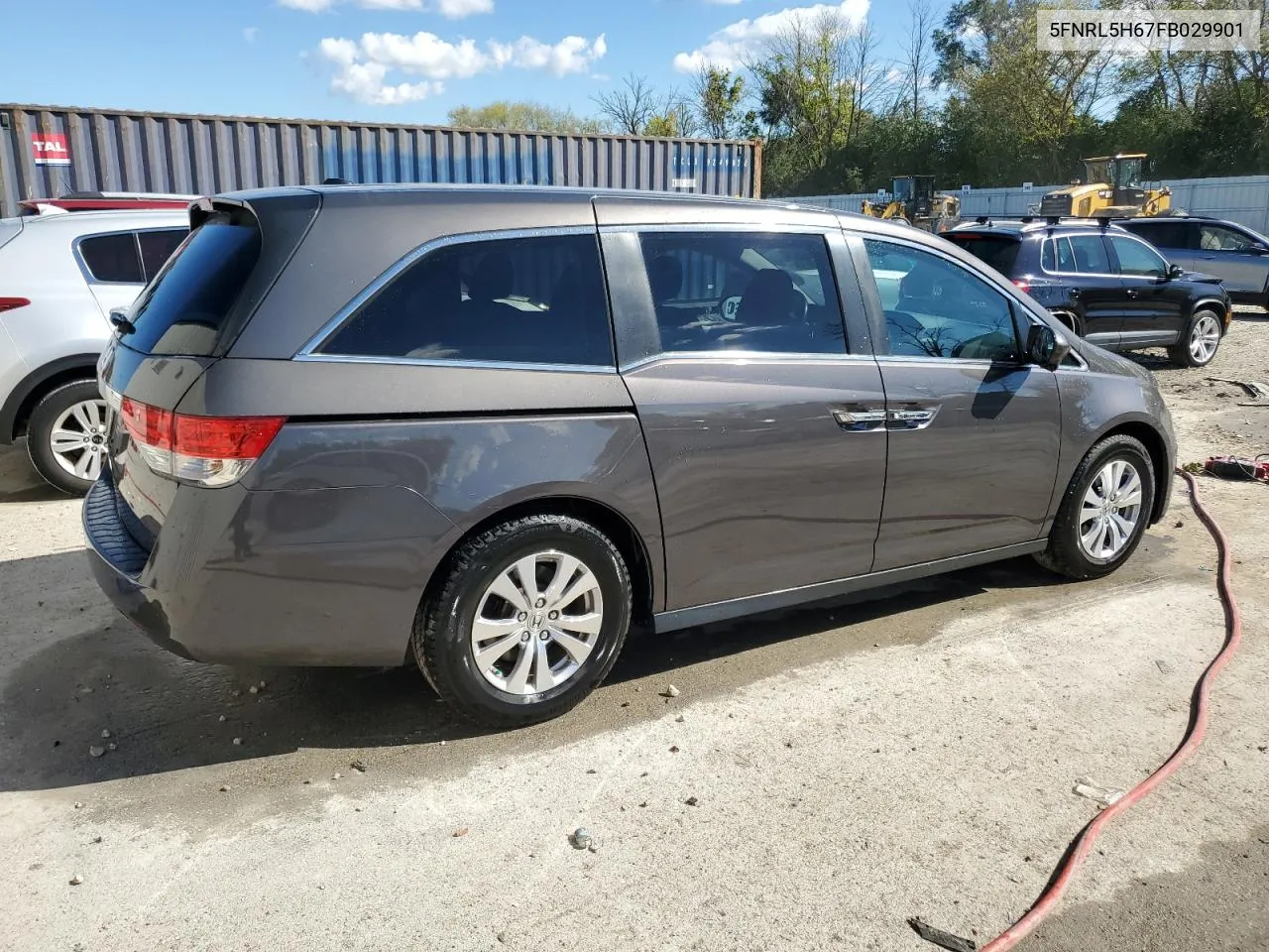 5FNRL5H67FB029901 2015 Honda Odyssey Exl