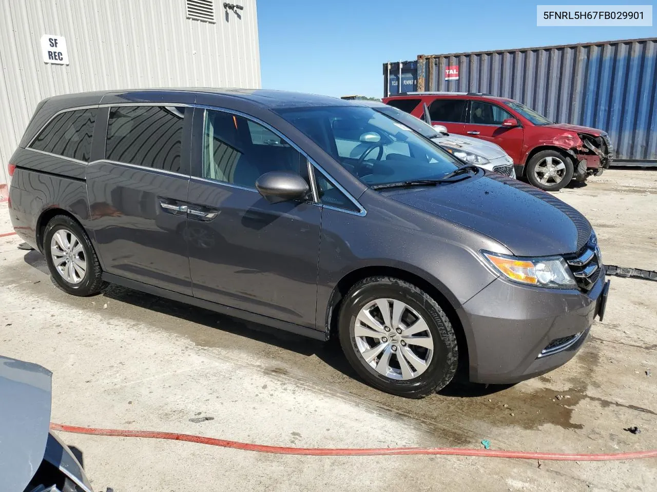 2015 Honda Odyssey Exl VIN: 5FNRL5H67FB029901 Lot: 72856734