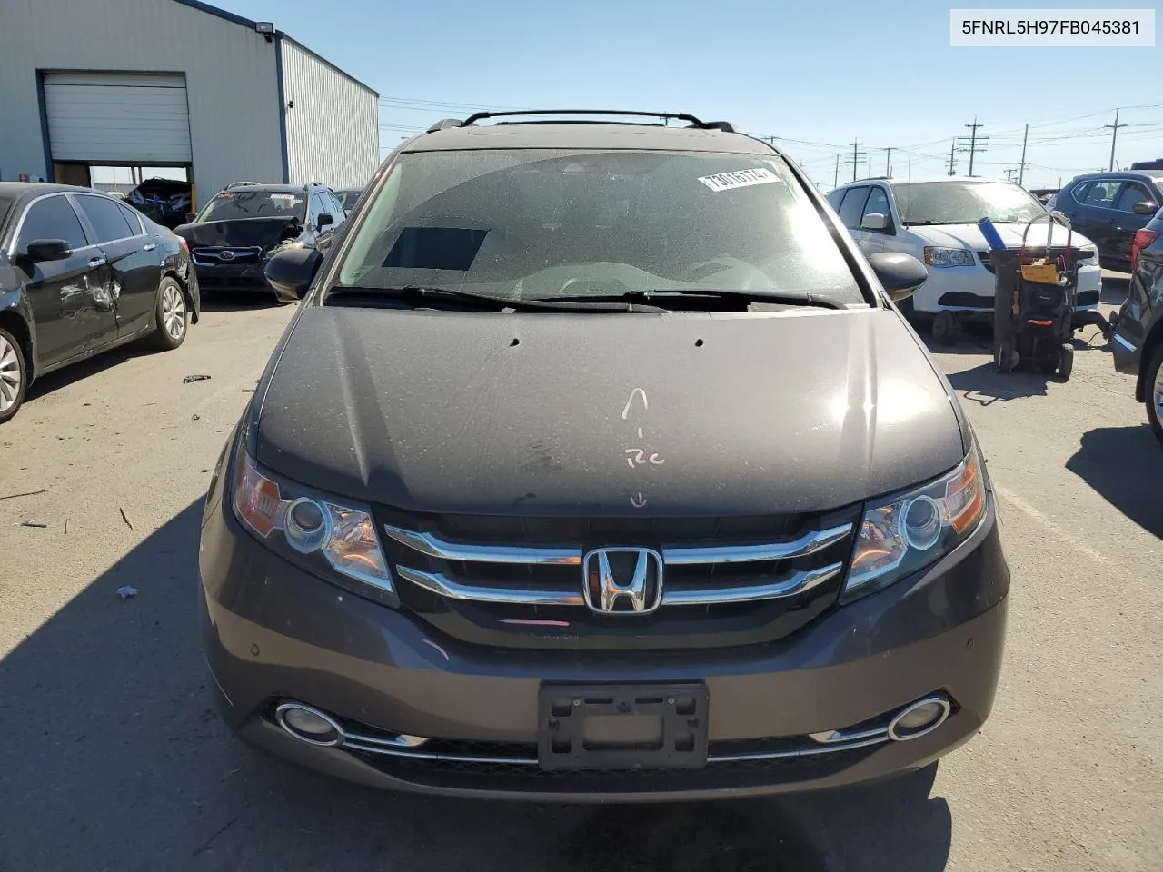 2015 Honda Odyssey Touring VIN: 5FNRL5H97FB045381 Lot: 73016174