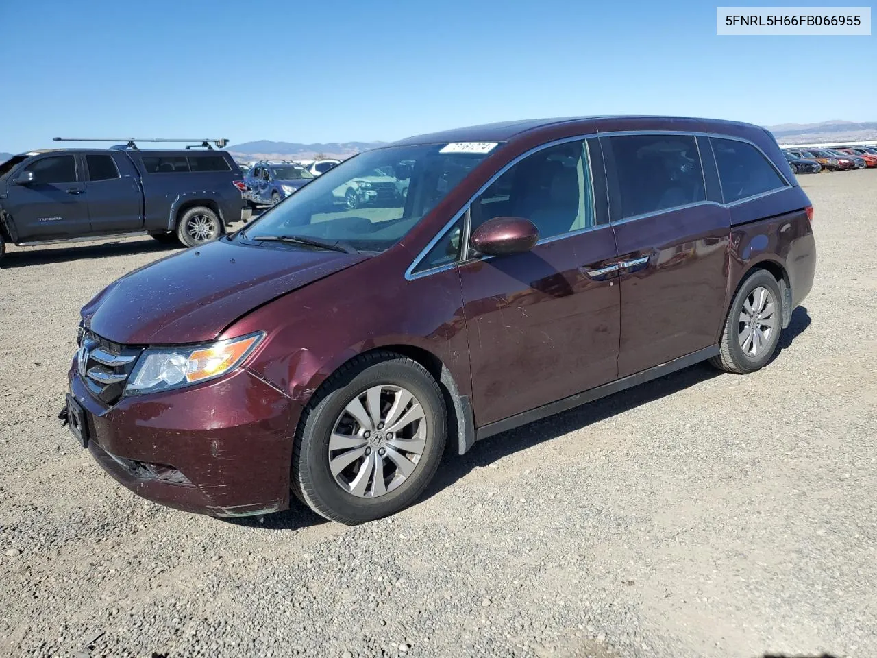 2015 Honda Odyssey Exl VIN: 5FNRL5H66FB066955 Lot: 73161274