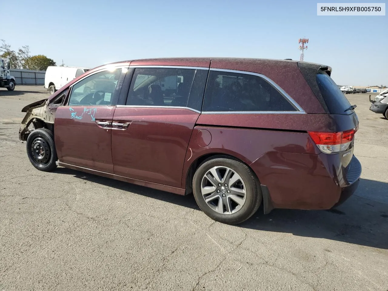 5FNRL5H9XFB005750 2015 Honda Odyssey Touring