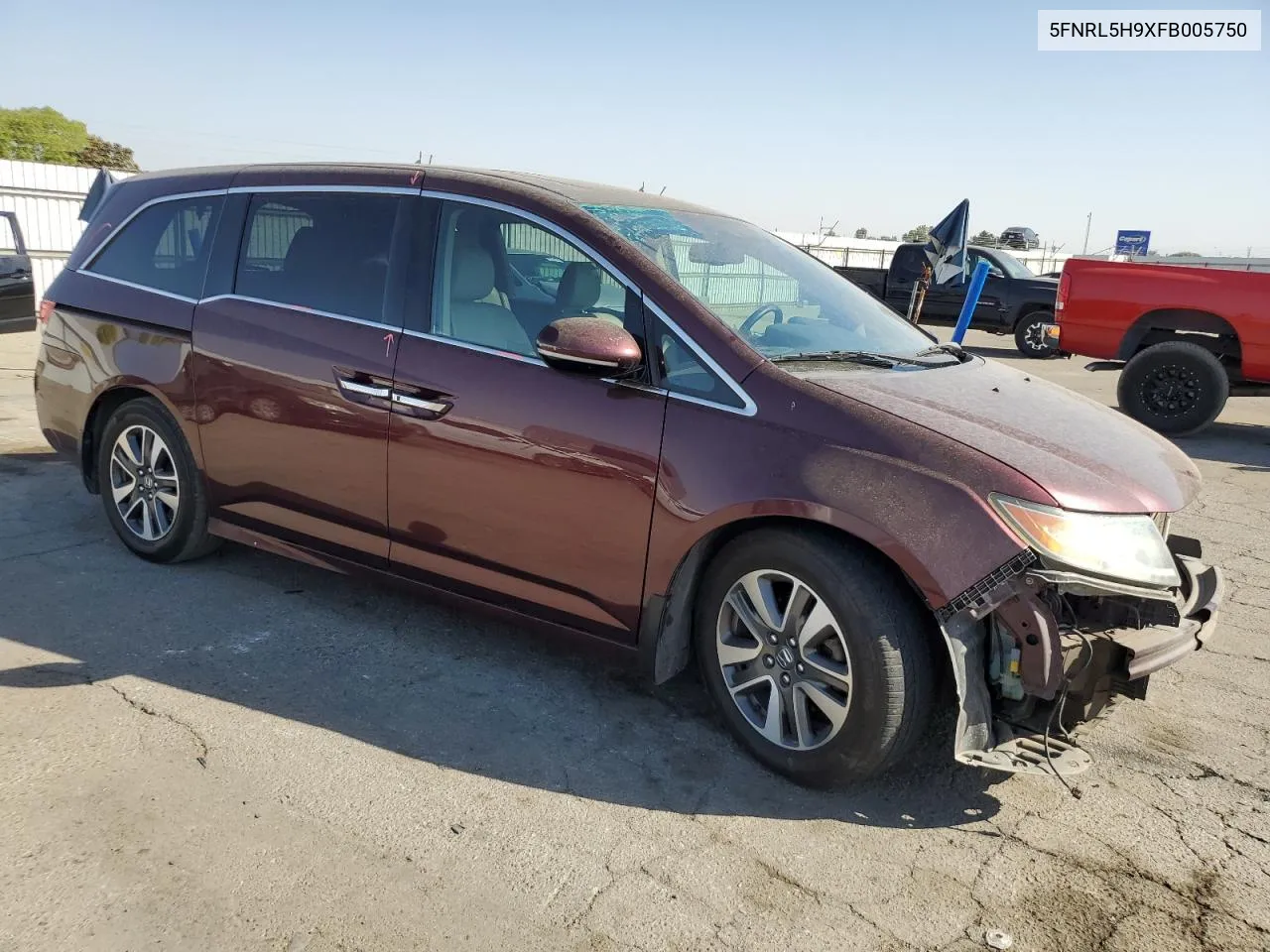 5FNRL5H9XFB005750 2015 Honda Odyssey Touring