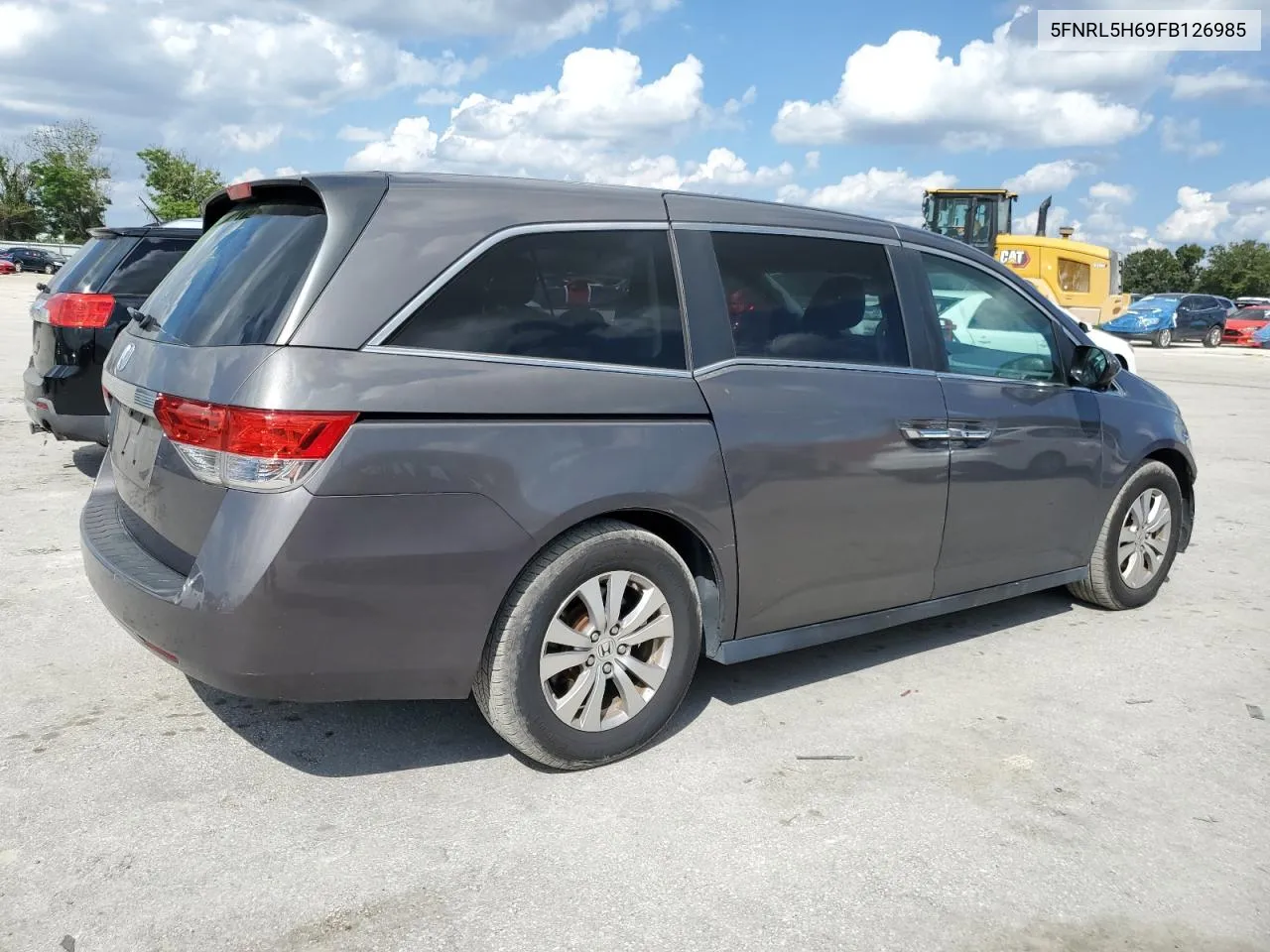 5FNRL5H69FB126985 2015 Honda Odyssey Exl