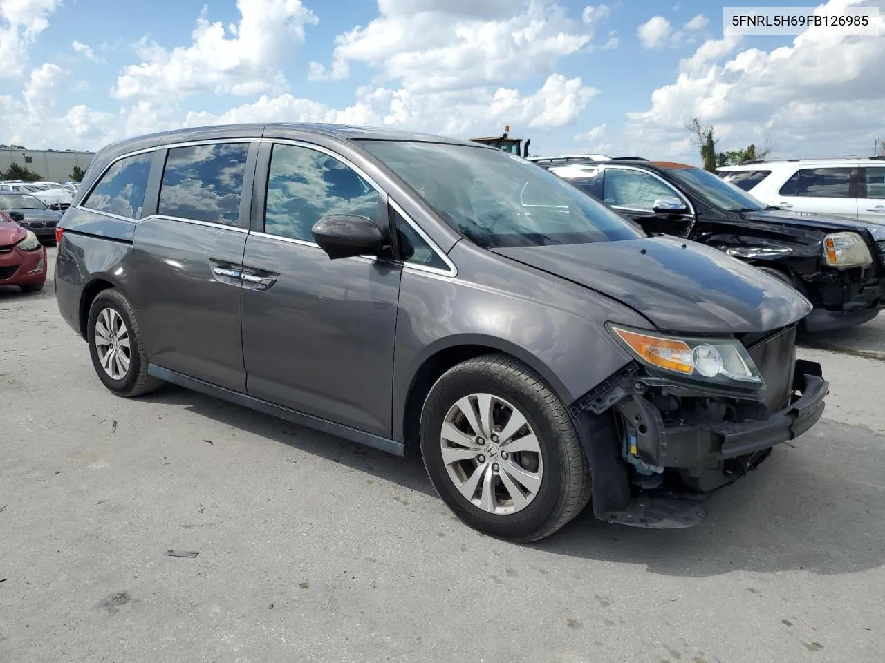 5FNRL5H69FB126985 2015 Honda Odyssey Exl