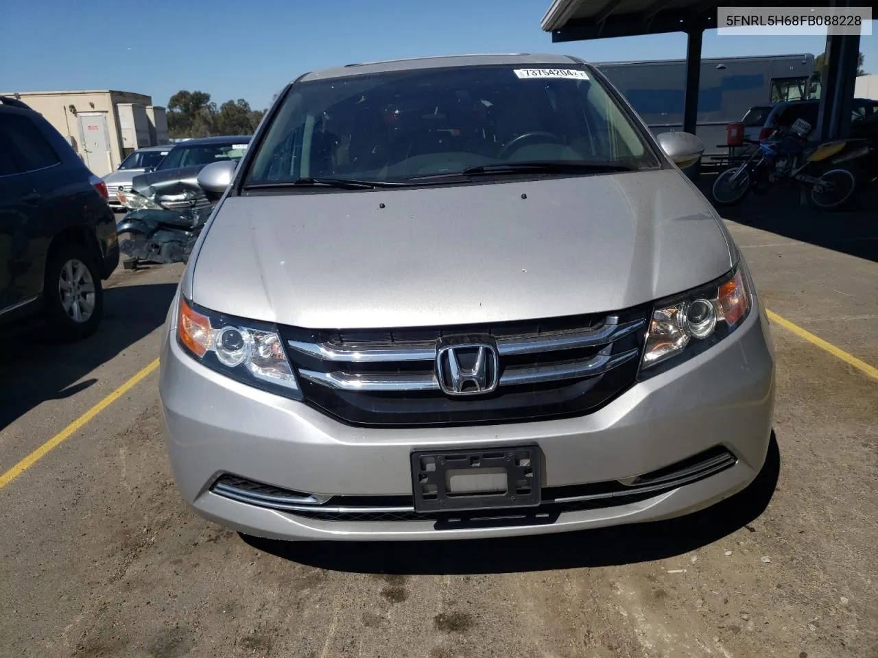 2015 Honda Odyssey Exl VIN: 5FNRL5H68FB088228 Lot: 73754204