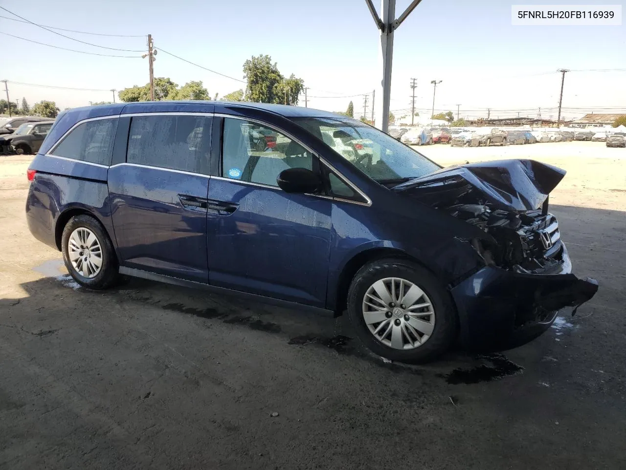 5FNRL5H20FB116939 2015 Honda Odyssey Lx