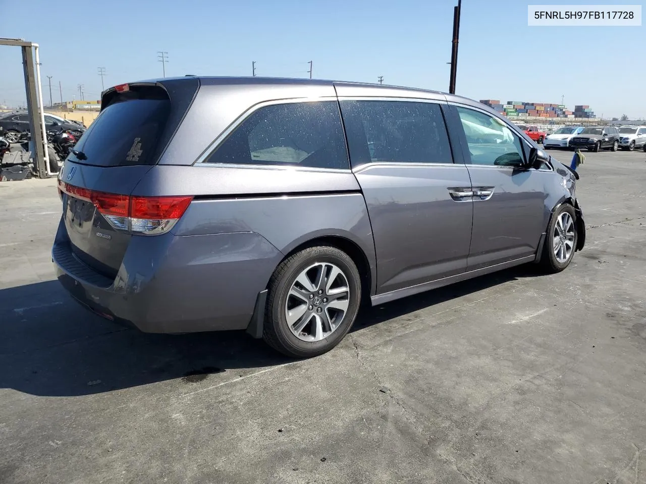 2015 Honda Odyssey Touring VIN: 5FNRL5H97FB117728 Lot: 73960384