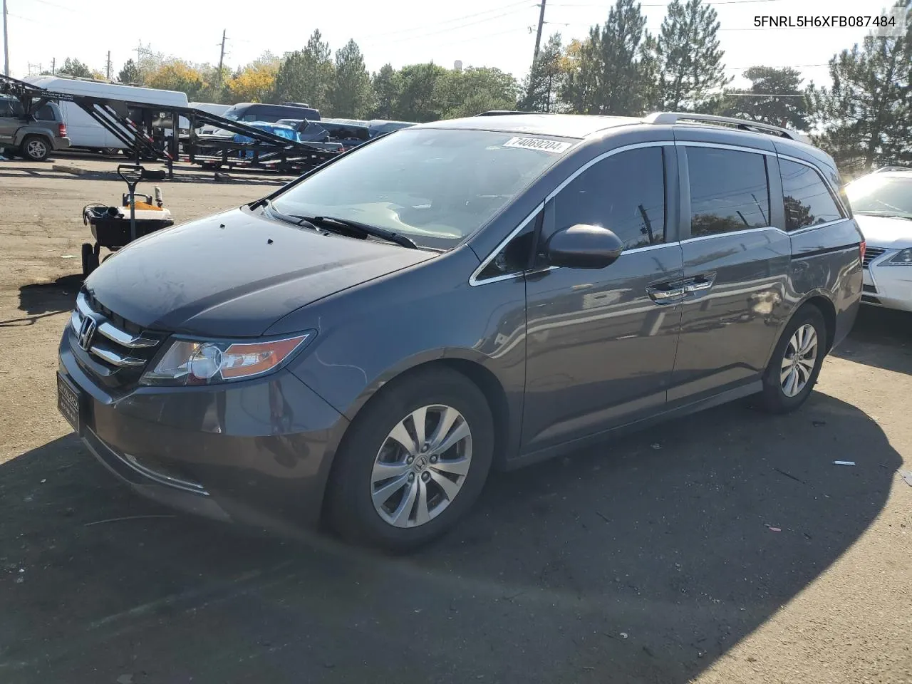 2015 Honda Odyssey Exl VIN: 5FNRL5H6XFB087484 Lot: 74069204