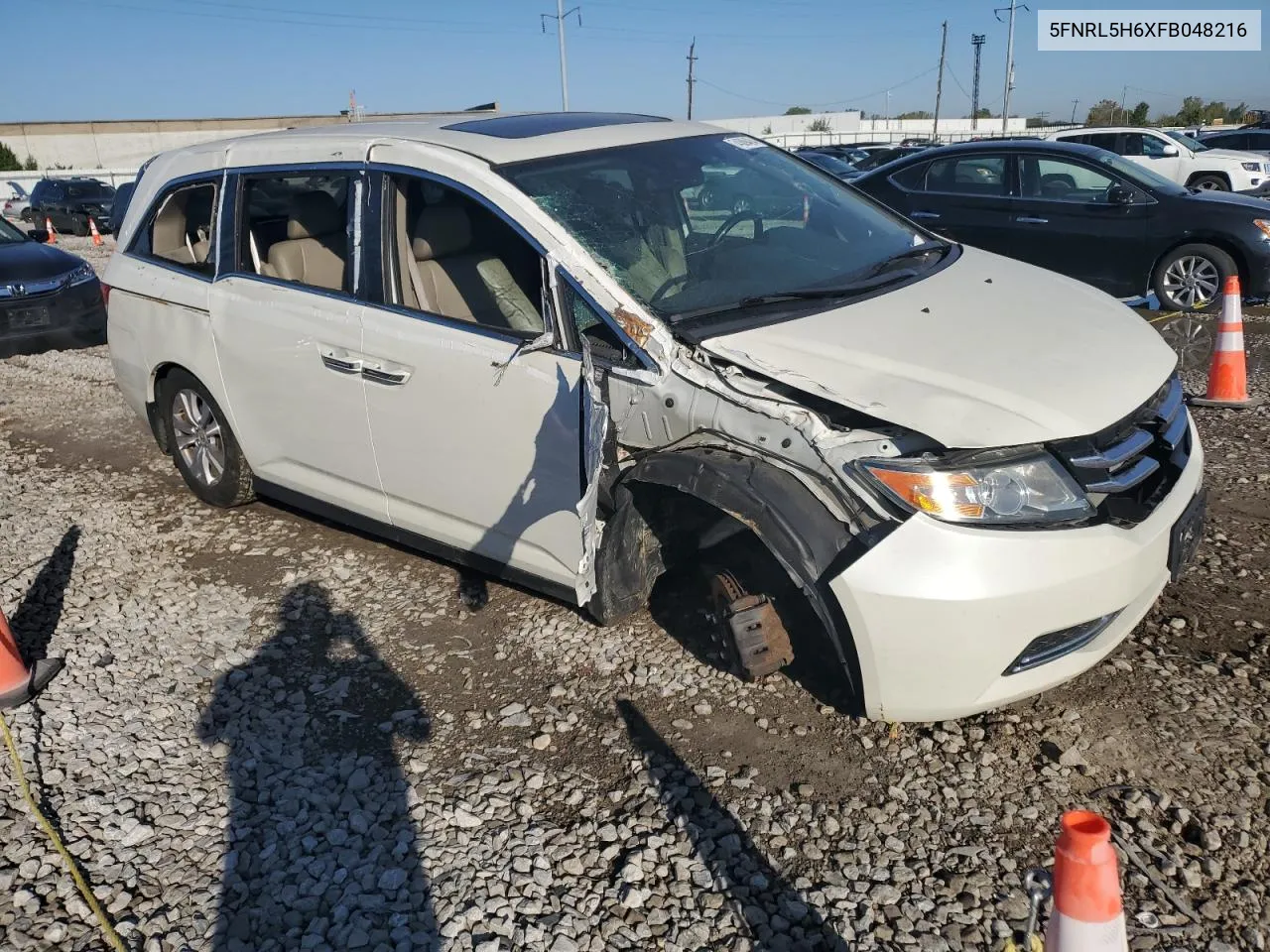 2015 Honda Odyssey Exl VIN: 5FNRL5H6XFB048216 Lot: 74309424