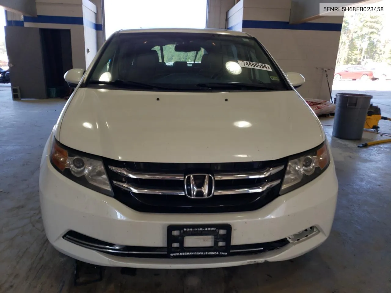 2015 Honda Odyssey Exl VIN: 5FNRL5H68FB023458 Lot: 74468594