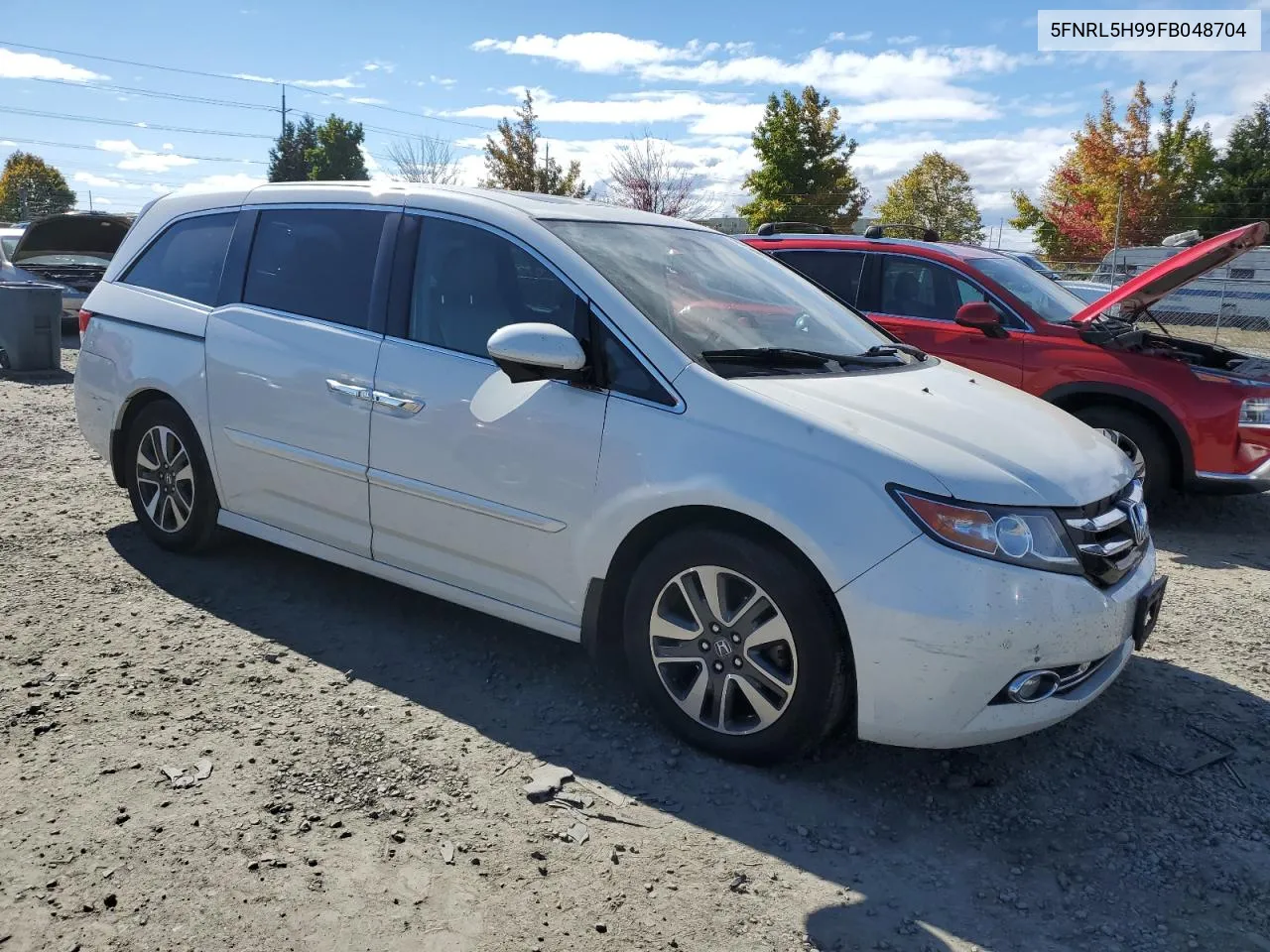 2015 Honda Odyssey Touring VIN: 5FNRL5H99FB048704 Lot: 74593654