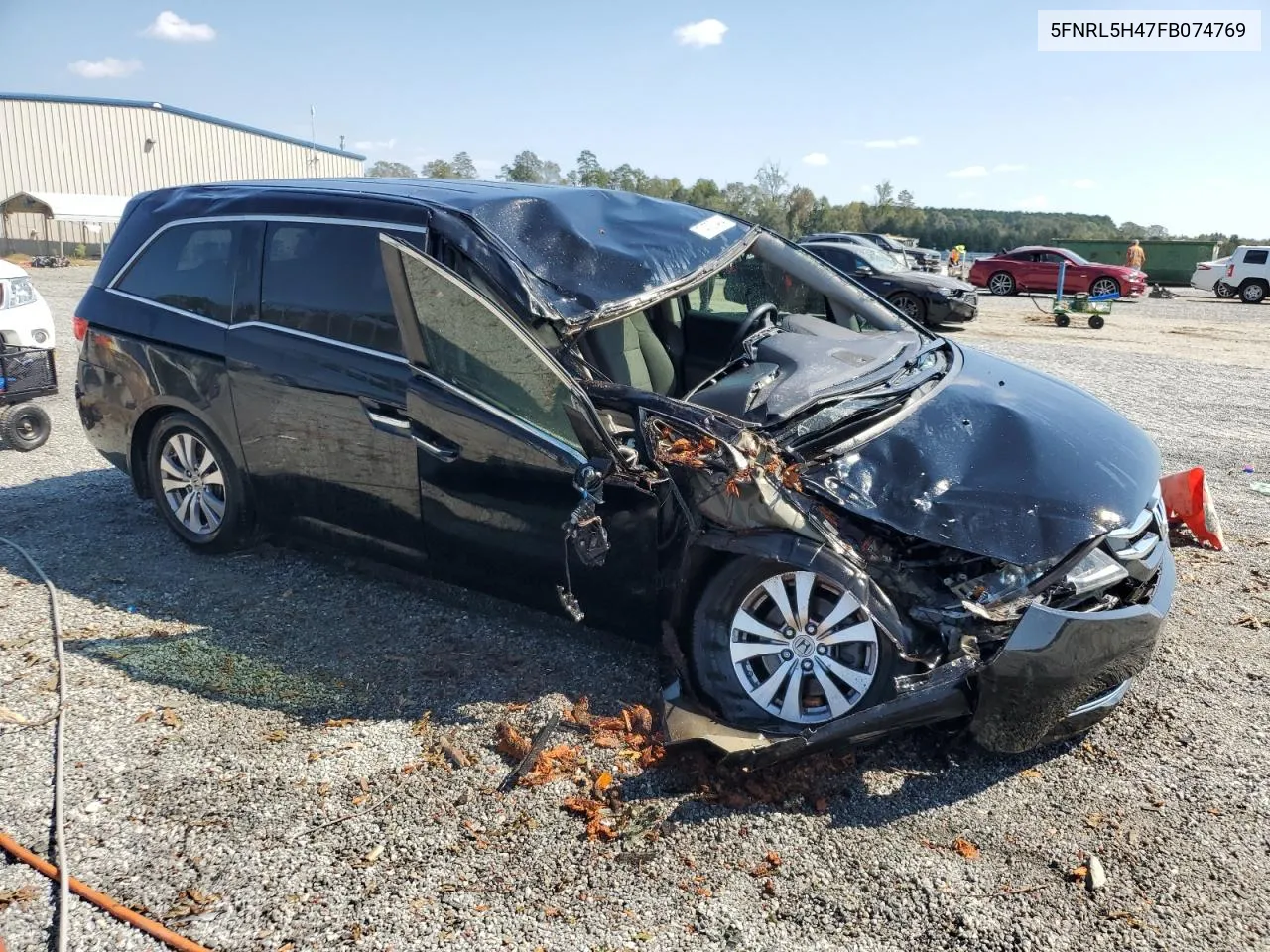 2015 Honda Odyssey Ex VIN: 5FNRL5H47FB074769 Lot: 74730484