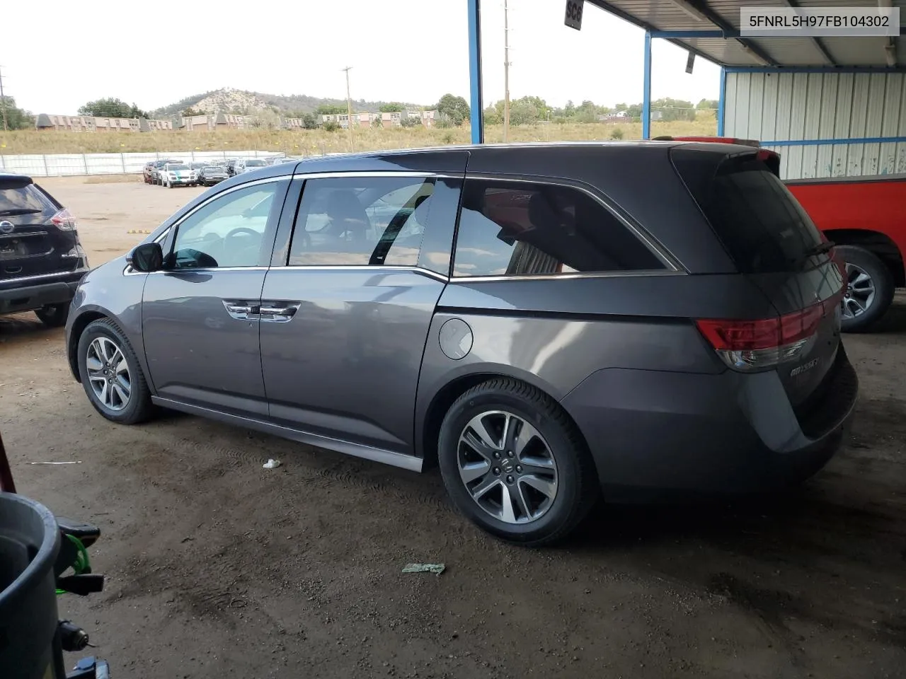 2015 Honda Odyssey Touring VIN: 5FNRL5H97FB104302 Lot: 74818674