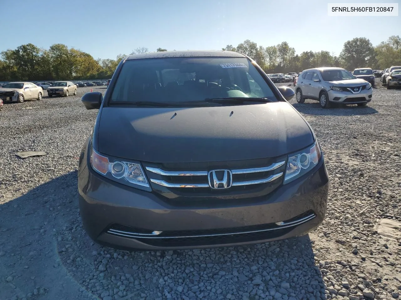 2015 Honda Odyssey Exl VIN: 5FNRL5H60FB120847 Lot: 75117944