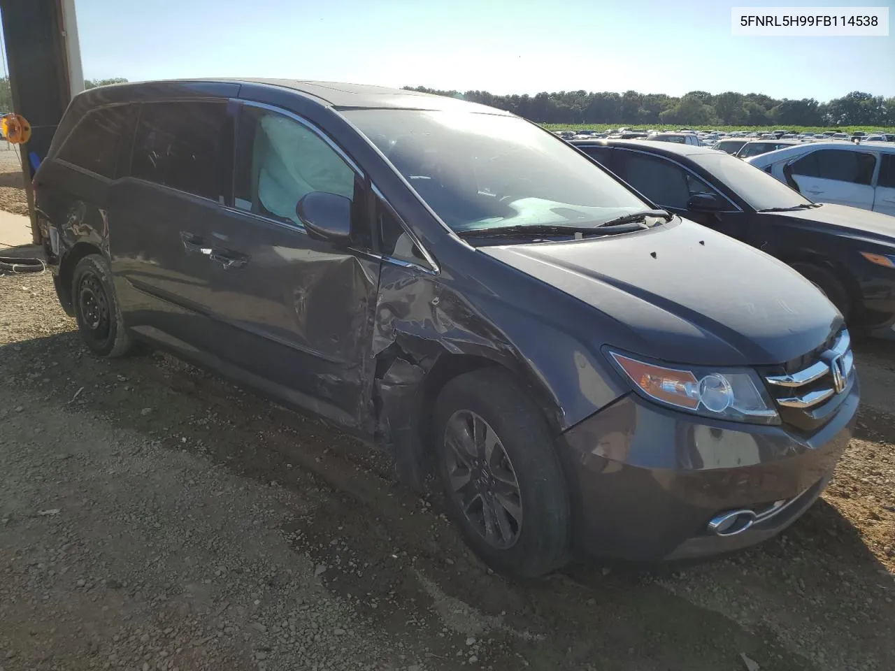 2015 Honda Odyssey Touring VIN: 5FNRL5H99FB114538 Lot: 75173994