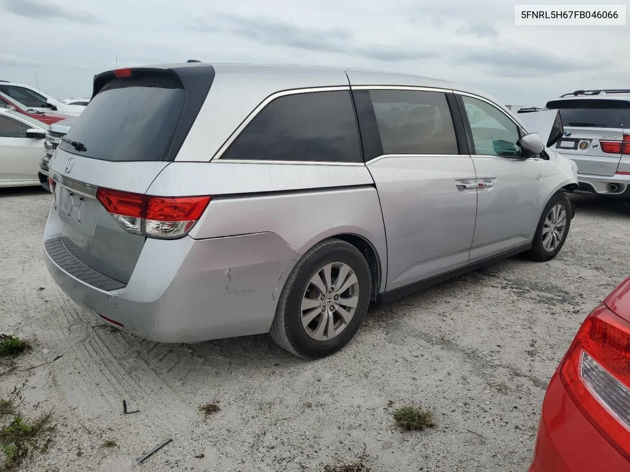 2015 Honda Odyssey Exl VIN: 5FNRL5H67FB046066 Lot: 75254174