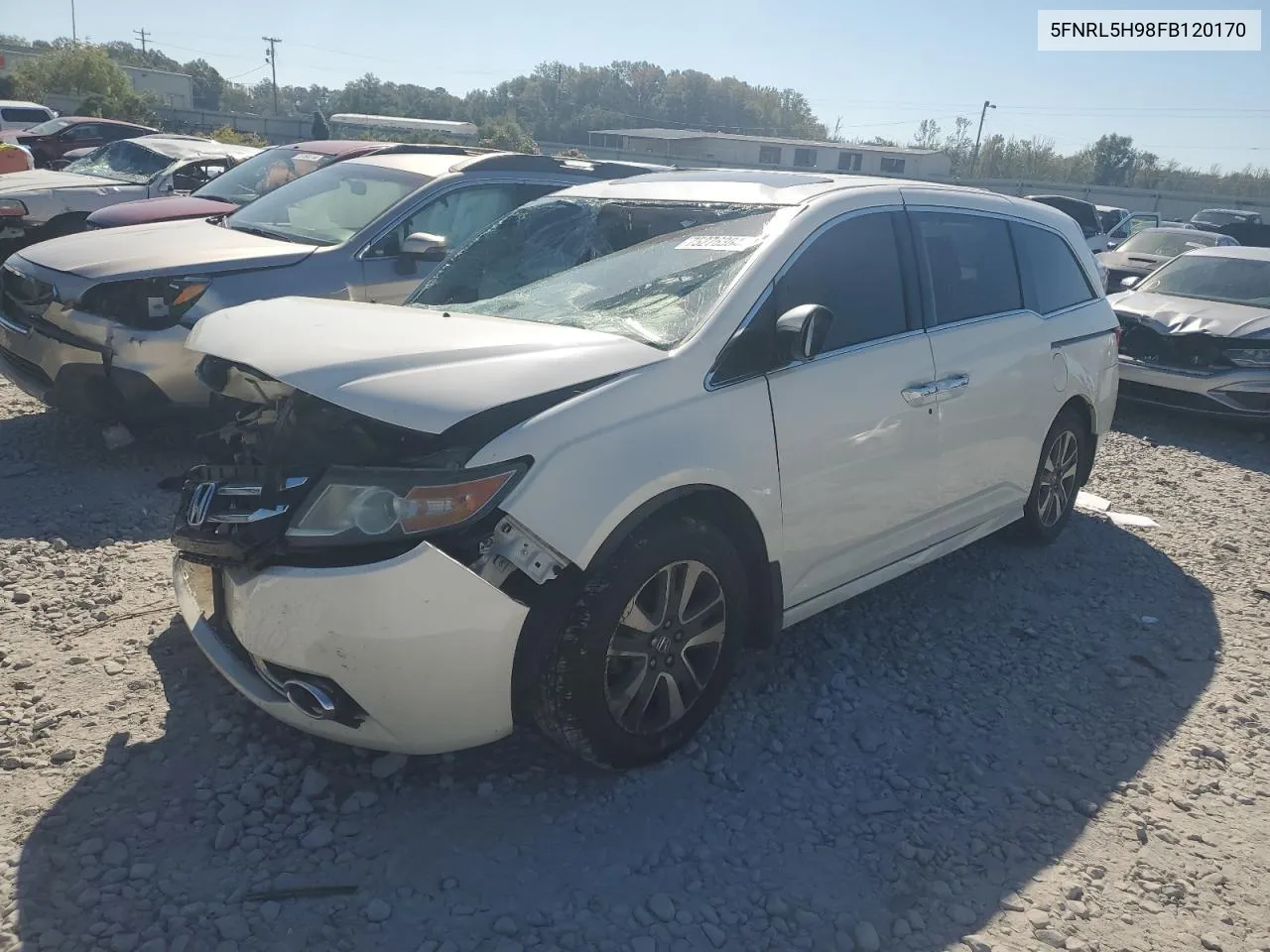 2015 Honda Odyssey Touring VIN: 5FNRL5H98FB120170 Lot: 75276364