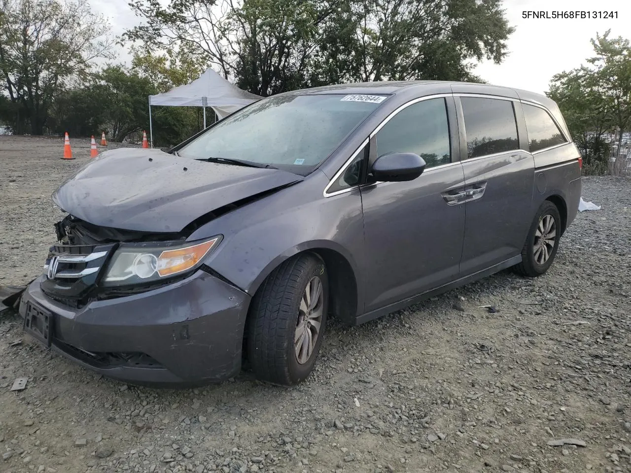 2015 Honda Odyssey Exl VIN: 5FNRL5H68FB131241 Lot: 75762644