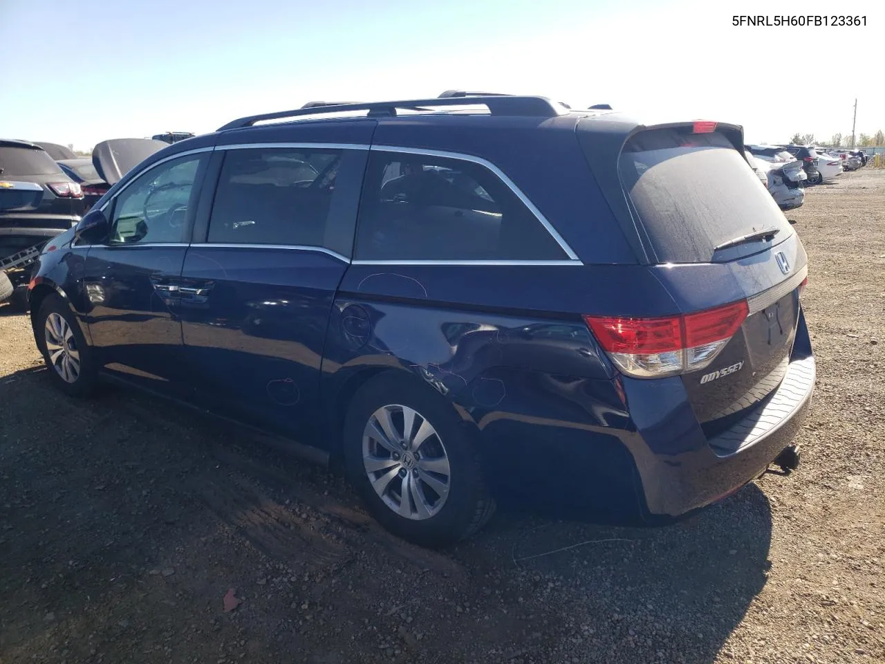 5FNRL5H60FB123361 2015 Honda Odyssey Exl