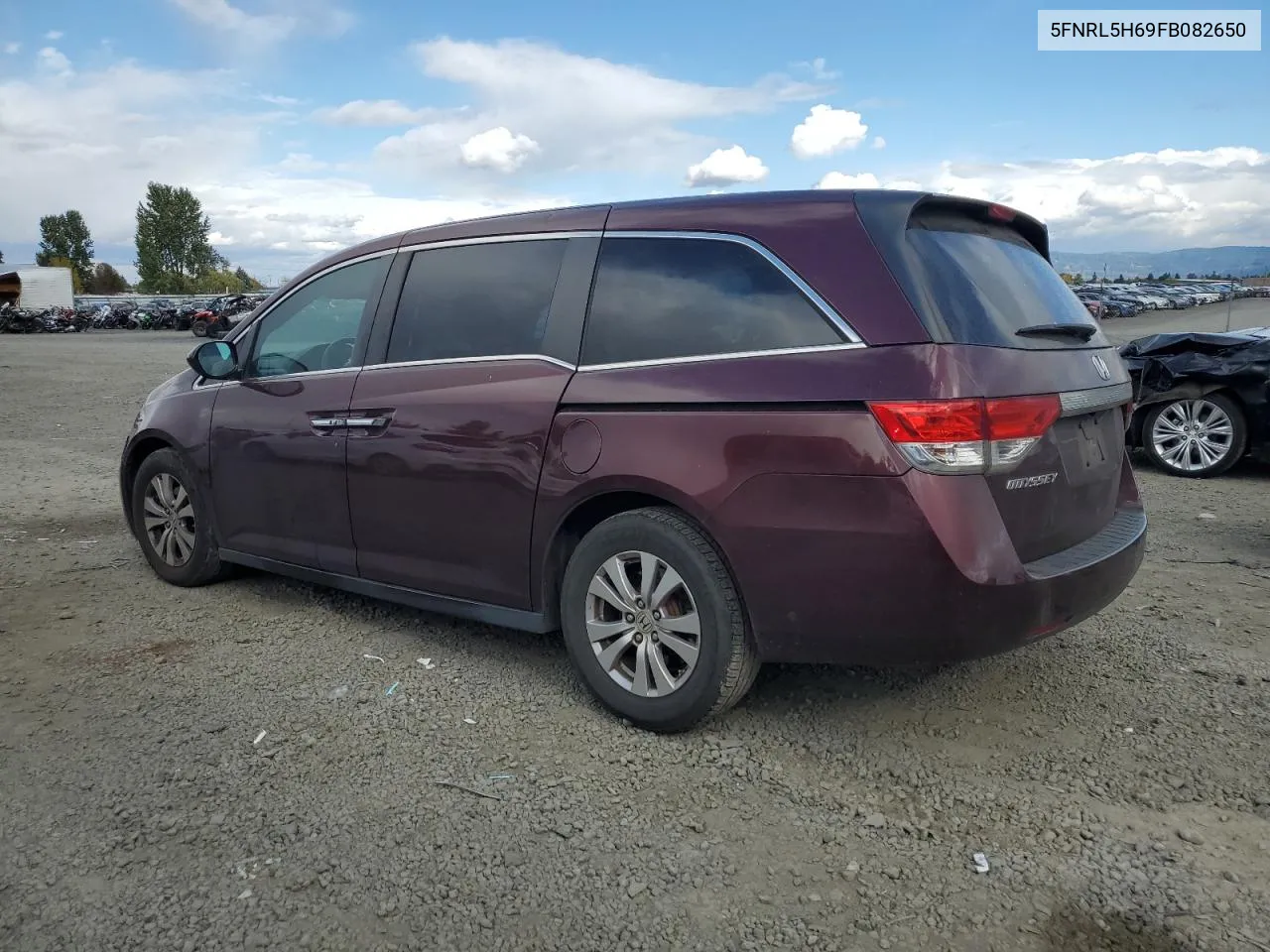 2015 Honda Odyssey Exl VIN: 5FNRL5H69FB082650 Lot: 76134474