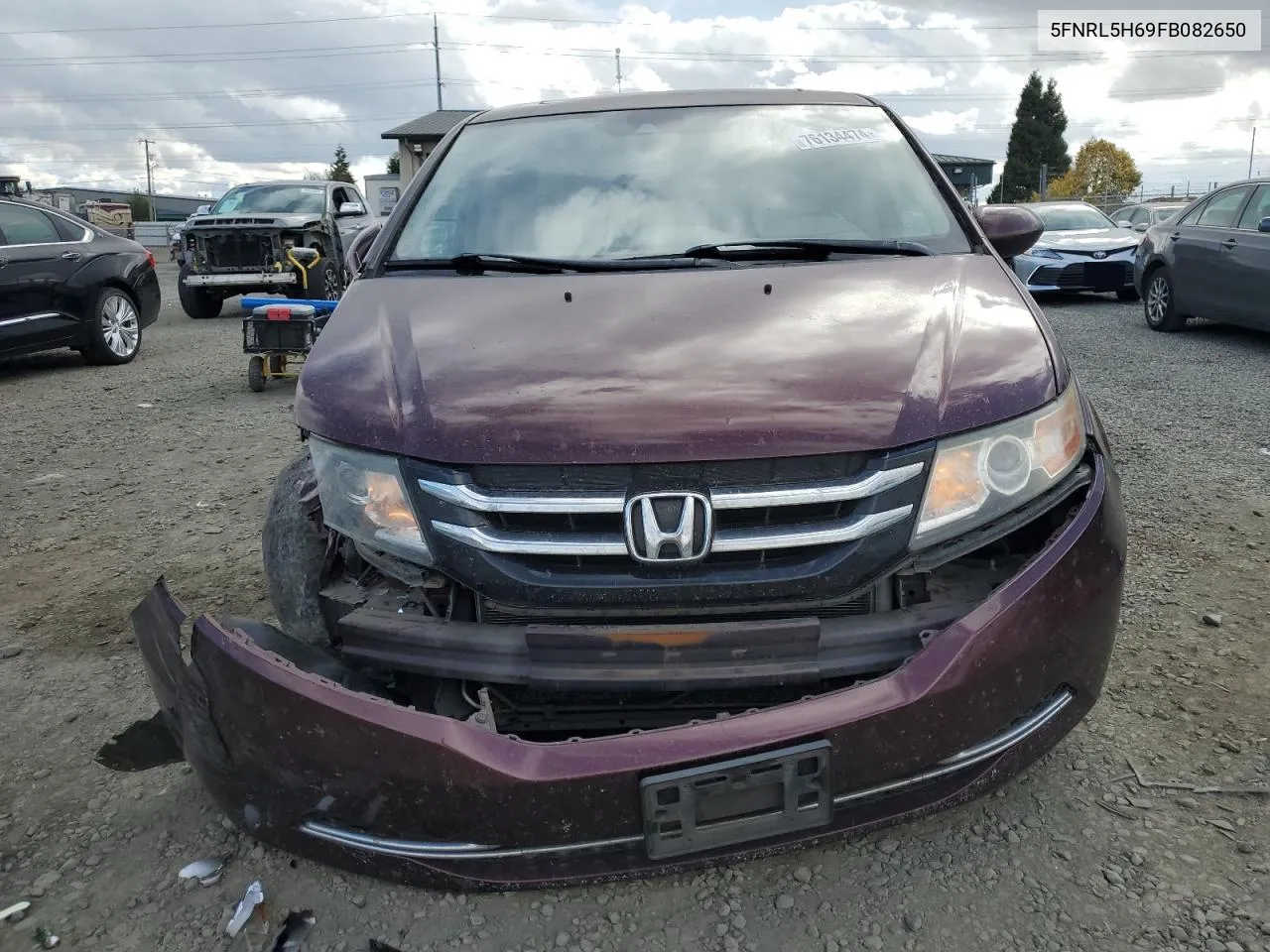 5FNRL5H69FB082650 2015 Honda Odyssey Exl