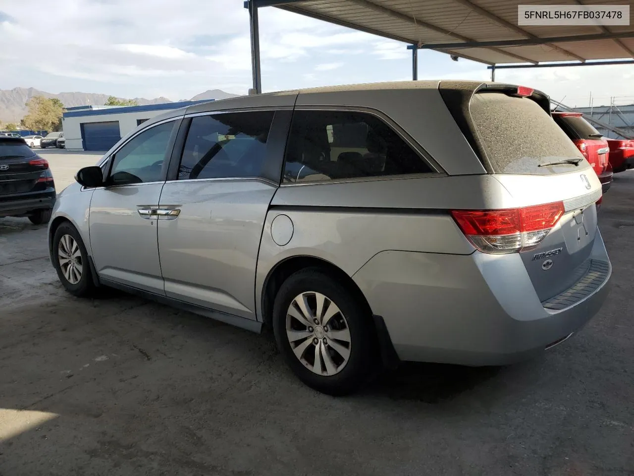 5FNRL5H67FB037478 2015 Honda Odyssey Exl