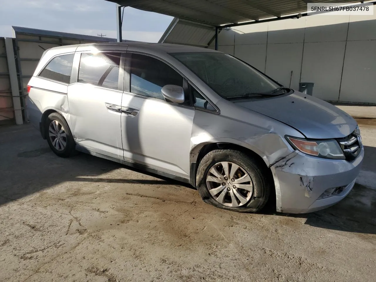 5FNRL5H67FB037478 2015 Honda Odyssey Exl