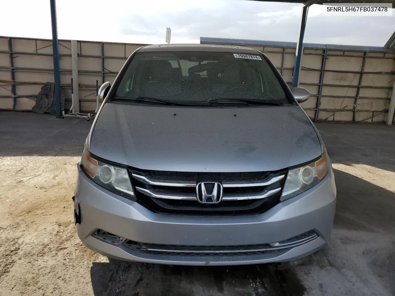 5FNRL5H67FB037478 2015 Honda Odyssey Exl