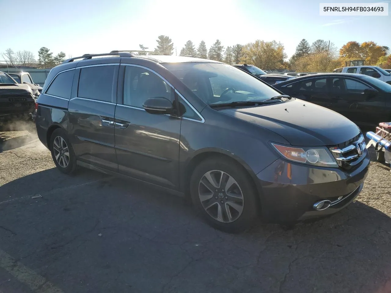 2015 Honda Odyssey Touring VIN: 5FNRL5H94FB034693 Lot: 77240044