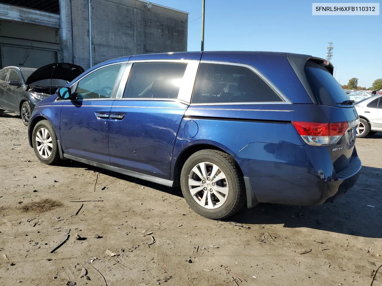 5FNRL5H6XFB110312 2015 Honda Odyssey Exl