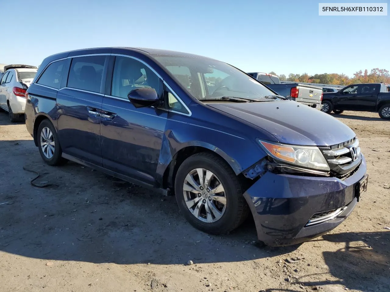 5FNRL5H6XFB110312 2015 Honda Odyssey Exl